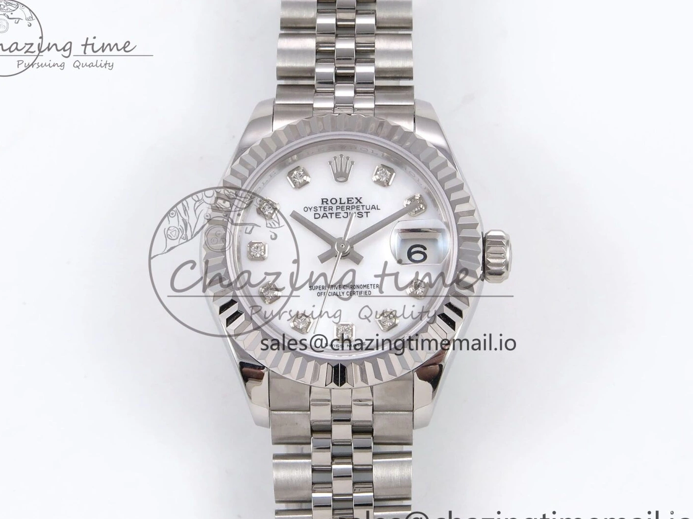 904L SS Steel A2671 279174 Edition Diamonds GMF Bracelet Best DateJust White on 1:1 Dial 28MM Jubilee 0118